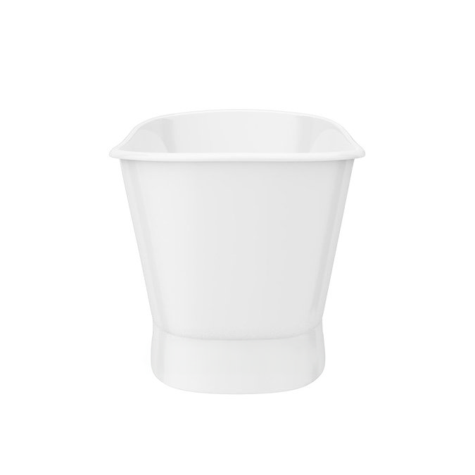 Marseille Gloss White Roll Top Cast Iron Bateau Bath - 1680 x 723mm