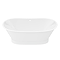 Marseille Gloss White Roll Top Cast Iron Bateau Bath - 1680 x 723mm