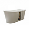Marseille Gloss White Roll Top Cast Iron Bateau Bath - 1700 x 670mm
