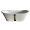 Marseille Gloss White Roll Top Cast Iron Bateau Bath - 1700 x 670mm