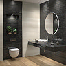 Martil Black Porcelain Wall Tiles - 70 x 280mm