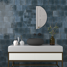 Martil Dark Blue Wall & Floor Tiles - 147 x 147mm Large Image