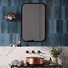Martil Dark Blue Porcelain Glazed Wall Tiles - 70 x 280mm