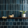 Martil Dark Blue Porcelain Glazed Wall Tiles - 70 x 280mm