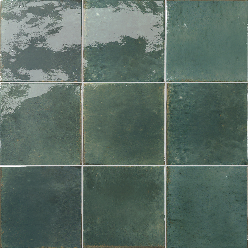 Martil Green Wall & Floor Tiles - 147 x 147mm | Victorian Plumbing