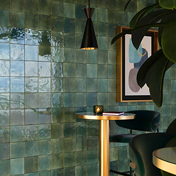 Martil Green Porcelain Glazed Wall Tiles - 147 x 147mm