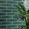 Martil Green Porcelain Glazed Wall Tiles - 70 x 280mm