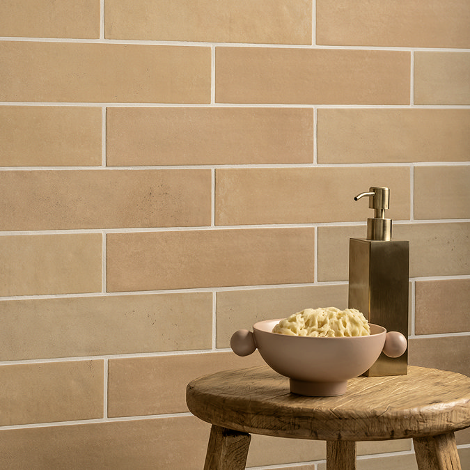 Martil Light Terracotta Effect Porcelain Tiles - 70 x 280mm