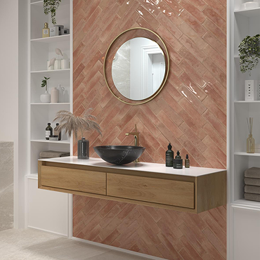 Martil Pink Wall & Floor Tiles - 70 x 280mm