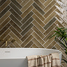 Martil Olive Green Porcelain Glazed Wall Tiles - 70 x 280mm