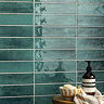 Martil Turquoise Porcelain Glazed Wall Tiles - 70 x 280mm