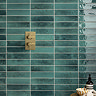Martil Turquoise Porcelain Glazed Wall Tiles - 70 x 280mm