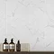Massa Carrara Matt White Marble Ceramic Wall Tiles - 248 x 498mm Large Image