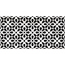 Mataro Black Patterned Decor Wall Tiles - 125 x 250mm  additional Large Image