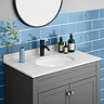Mataro Blue Gloss Wall Tiles - 125 x 250mm Large Image