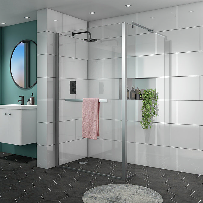 Matrix 10mm (1400 x 800mm) Wet Room Shower Enclosure Large Image