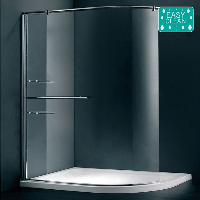 Matrix 1200 x 900mm Curved Walk In Shower Screen Only 6mm - 12X9WKC Large Image