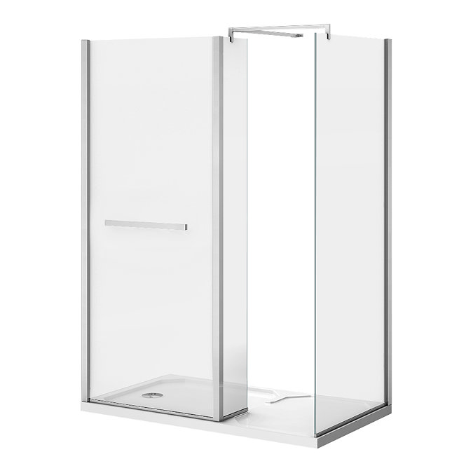 Matrix 1400 x 800mm Ultimate Walk In Enclosure 10mm (Inc. Side Panel + Tray)  Standard Large Image