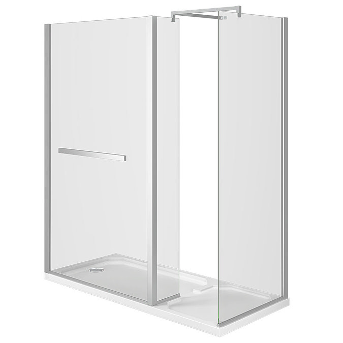 Matrix 1400 x 900mm Ultimate Walk In Enclosure 10mm (Inc. Side Panel + Tray)  Standard Large Image