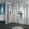 Matrix 10mm (1700 x 760mm) Wet Room Screen Enclosure Large Image