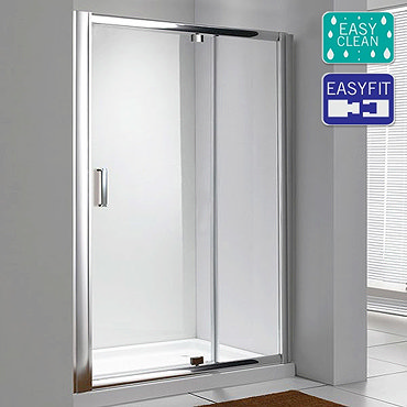 Matrix Option 6 1850mm Pivot Shower Door 6mm - Various Sizes Profile Large Image