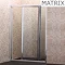 Matrix 1850mm Premium Economy Bi-Fold Shower Door 4mm - Various Sizes Large Image