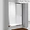 Matrix 1850mm Premium Economy Pivot Shower Door 6mm - Various Sizes Large Image