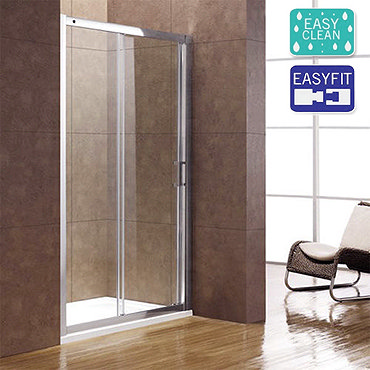 Matrix Infinity 8 1900mm Luxury Single Sliding Shower Door 8mm - Various Sizes Profile Large Image