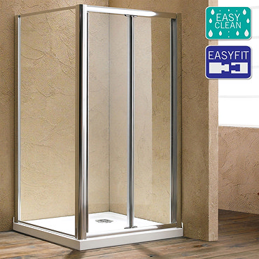 Matrix Option 6 Bi-Fold Shower Enclosure 6mm - Various Sizes Profile Large Image