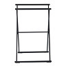 Matt Black Freestanding Foldable Towel Rack  Profile Large Image