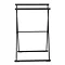 Matt Black Freestanding Foldable Towel Rack Profile Large Image