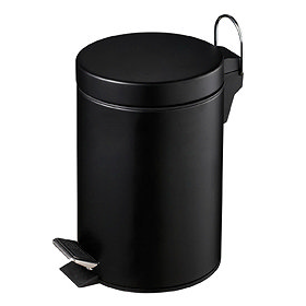 Matt Black 3 Litre Pedal Bin - 0506421 Large Image