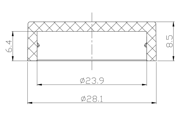 Matt Black Radiator Cover Caps