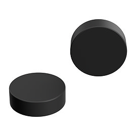 Matt Black Radiator Cover Caps