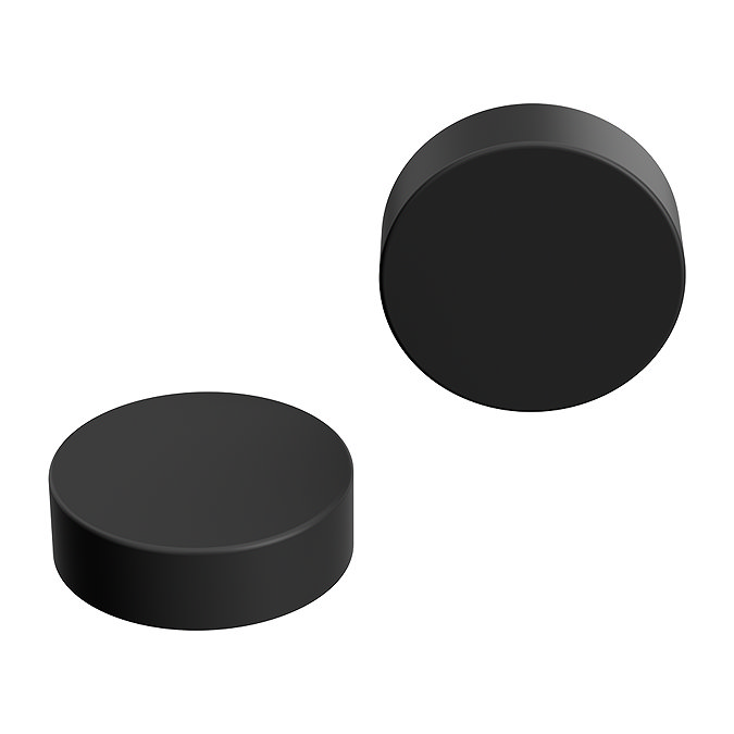 Matt Black Radiator Cover Caps
