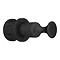 Matt Black Robe Hook Attachment for Heated Towel Rails  Profile Large Image