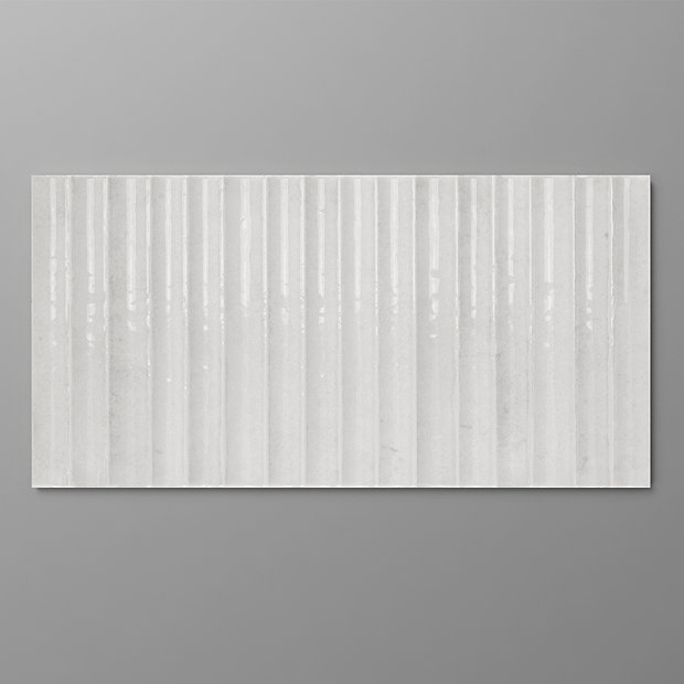 Matteo Fluted White Wall Tiles - 150 x 300mm