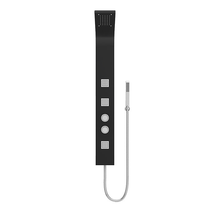 Maverick Tower Shower Panel (Thermostatic) - Black  Newest Large Image