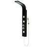 Maverick Tower Shower Panel (Thermostatic) - Black In Bathroom Large Image