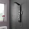 Maverick Tower Shower Panel (Thermostatic) - Black Large Image