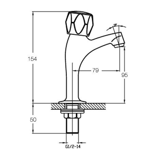 Mayfair - Alpha High Neck Pillar Taps - KIT127 at Victorian Plumbing UK