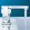 Mayfair Blox Mono Basin Mixer Tap with Click Clack Waste - BLX009 Profile Large Image