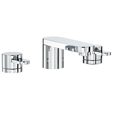 Mayfair - Cielo 3 Hole Basin Set with Click Clack waste - CIE049 Profile Large Image