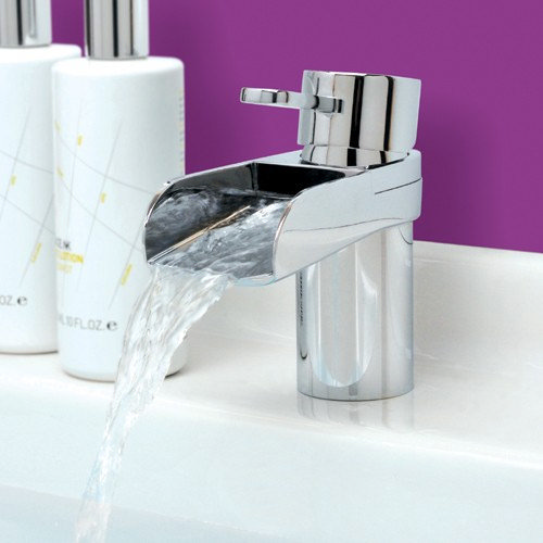 Mayfair - Lila Mono Basin Mixer Tap with Click Clack Waste - LIL009 Profile Large Image