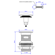 McAlpine Slotted Chrome Plated Clicker Basin Waste