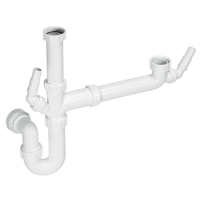 McAlpine 1.5 Bowl Kitchen Sink Plumbing Kit with 2 Nozzles - SK1A Large Image