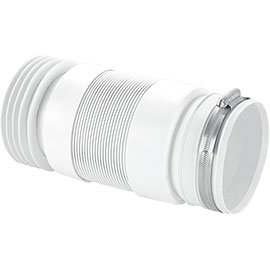 McAlpine 110mm Straight Back to Wall Flexible WC Pan Connector - WC-F21R Medium Image