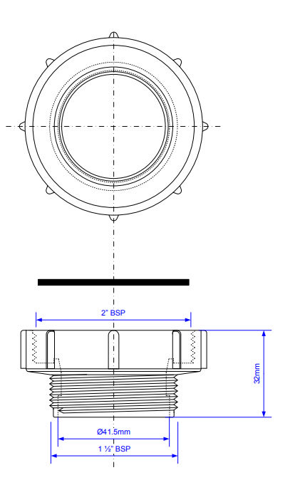 Mcalpine 2 X 1½ Bsp Female X Bsp Male Coupling Victorian Plumbing 9721