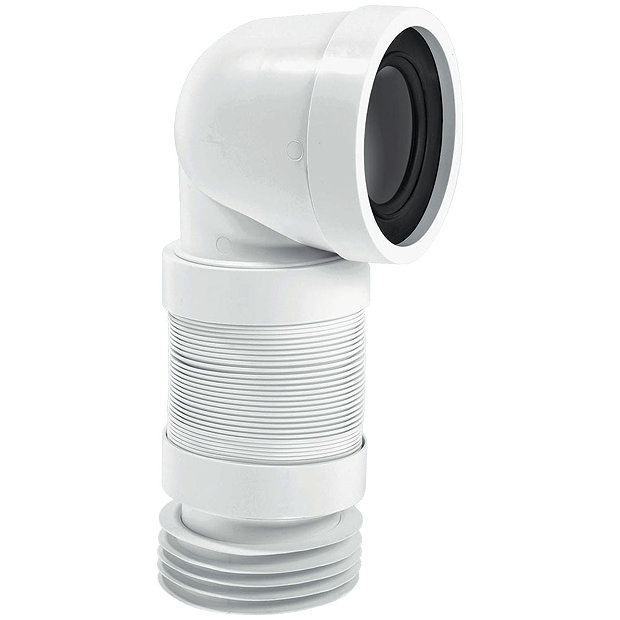 McAlpine 90 Degree Flexible WC Pan Connector - WC-CON8F Large Image