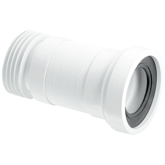 McAlpine Straight Flexible WC Pan Connector - Length 140-290mm - WC-F23R Large Image
